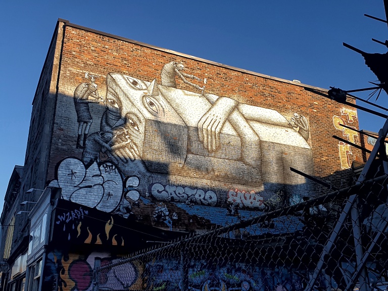 Phlegm street art in Montreal